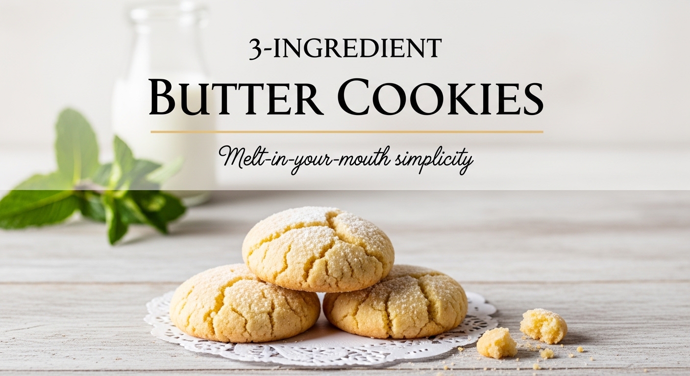 3 Ingredient Butter Cookies