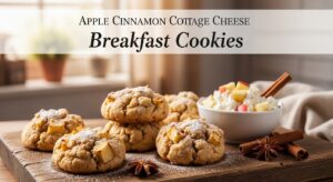 Apple Cinnamon Cottage Cheese Breakfast Cookies