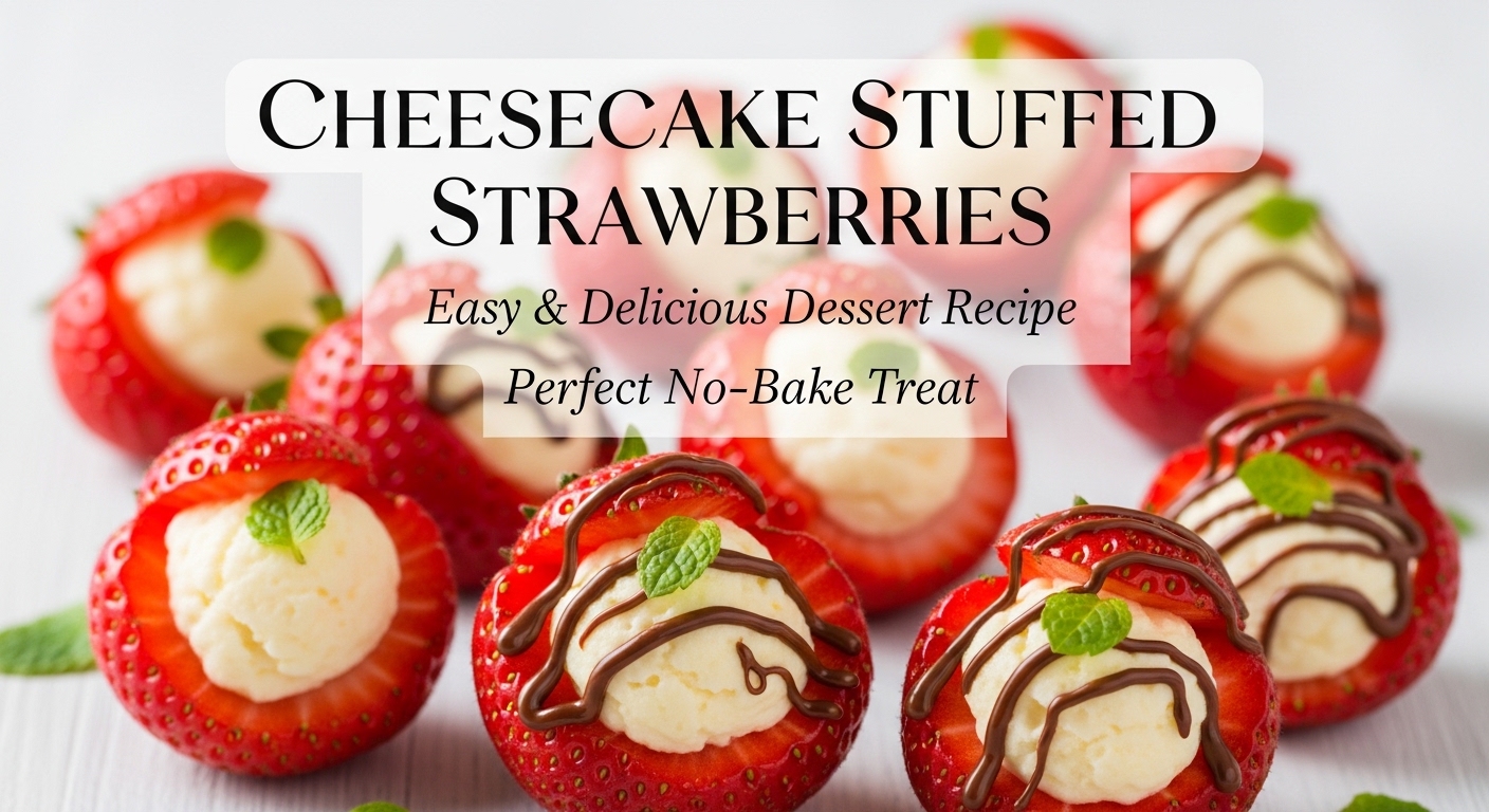 Cheesecake Stuffed Strawberries