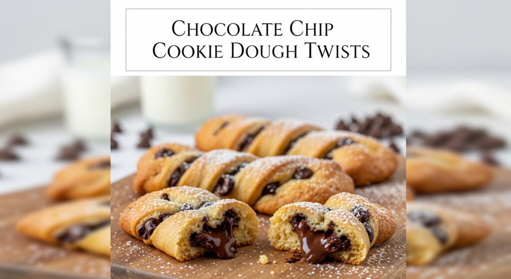 Chocolate Chip Cookie Dough Twists