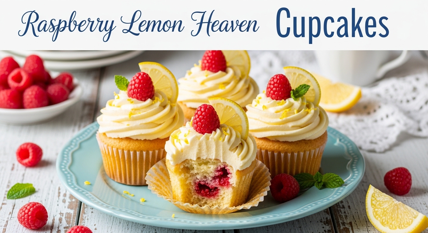 Raspberry Lemon Heaven Cupcakes