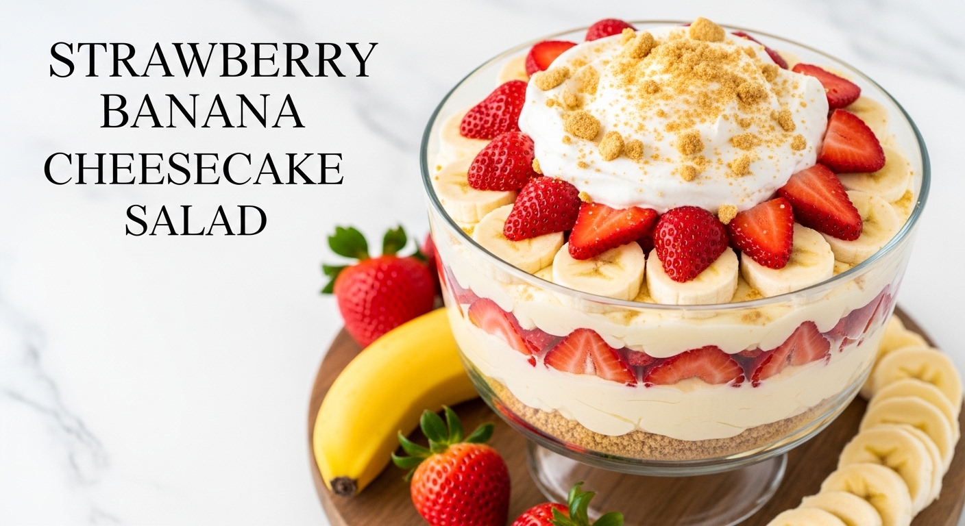 Strawberry Banana Cheesecake Salad