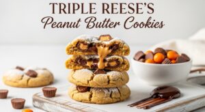 triple reeses peanut butter cookies