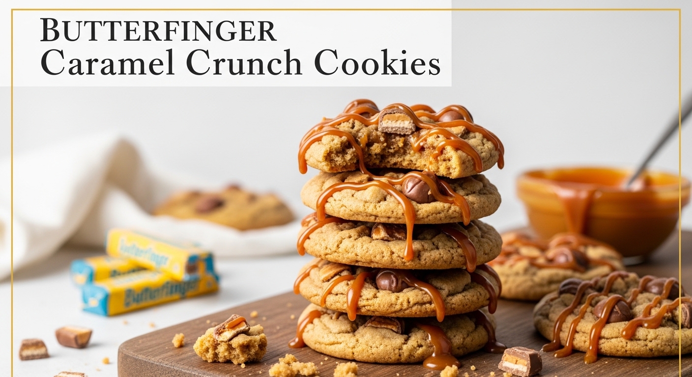 Butterfinger Caramel Crunch Cookies