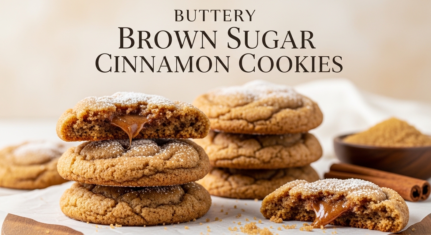 buttery brown sugar cinnamon cookies