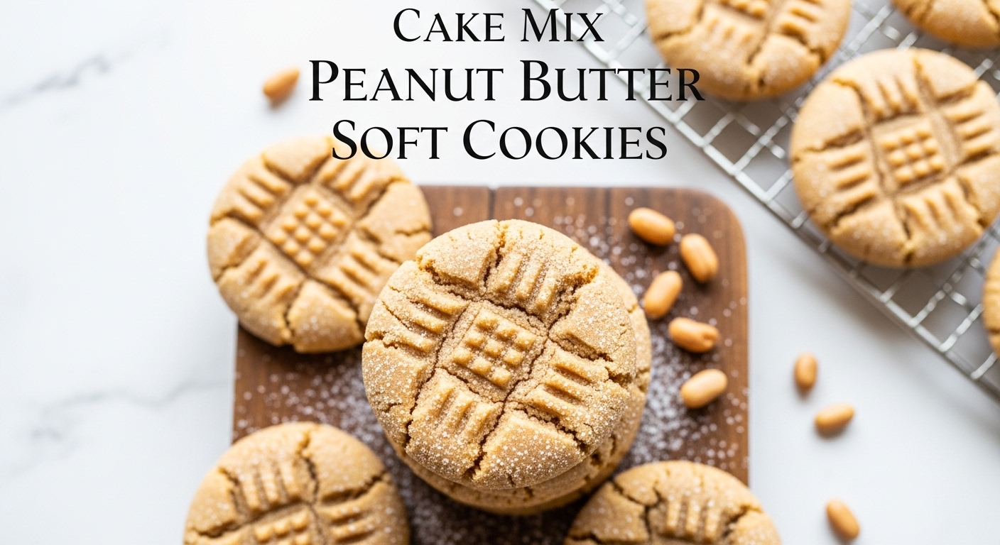cake mix peanut butter soft cookies