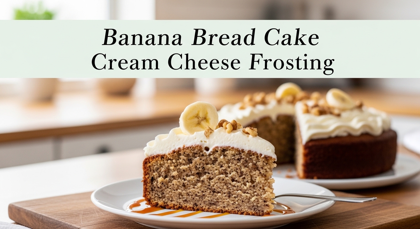 banana bread cake with cream cheese frosting