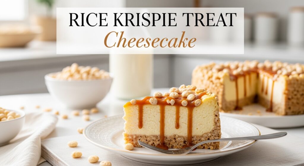 rice krispie treat cheesecake